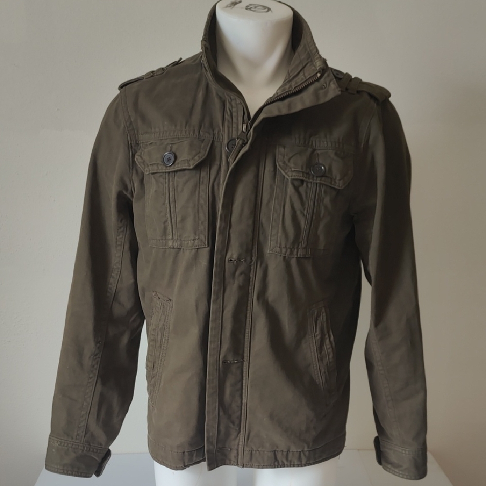 Old Navy Green medium coat field jacket barn work